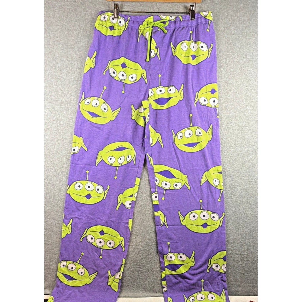 Disney Pixar Toy Story Little Green Men - Purple PJ Bottoms - Men's L